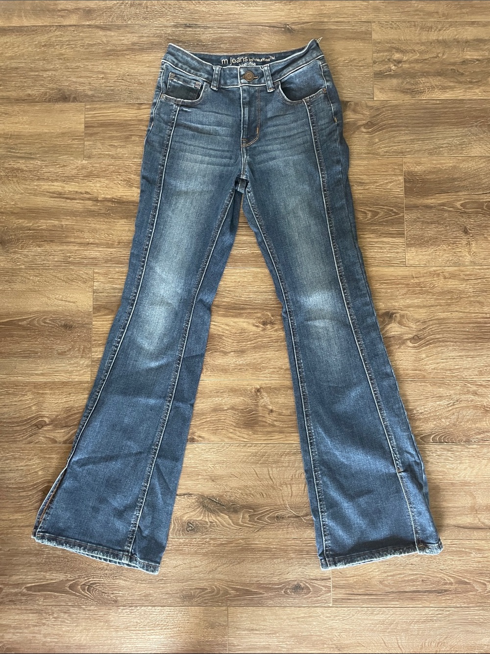 Women's high rise  Blue Flare Jeans